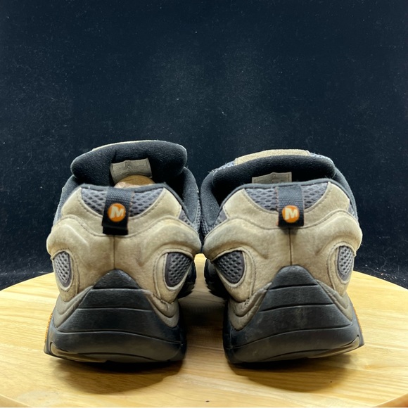 Merrell Men Moab 2 Waterproof Hiking Shoes Walnut Suede, Leather & Mesh Size 12 - Picture 5 of 11